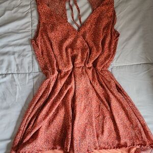 Blush Starry Pattern Chemise - Orange